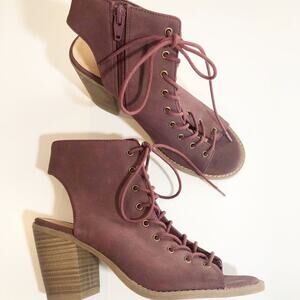 Mossimo Supply open toe and heel booties 7.5